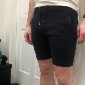 Mens Zara Daily Shorts Dark Blue